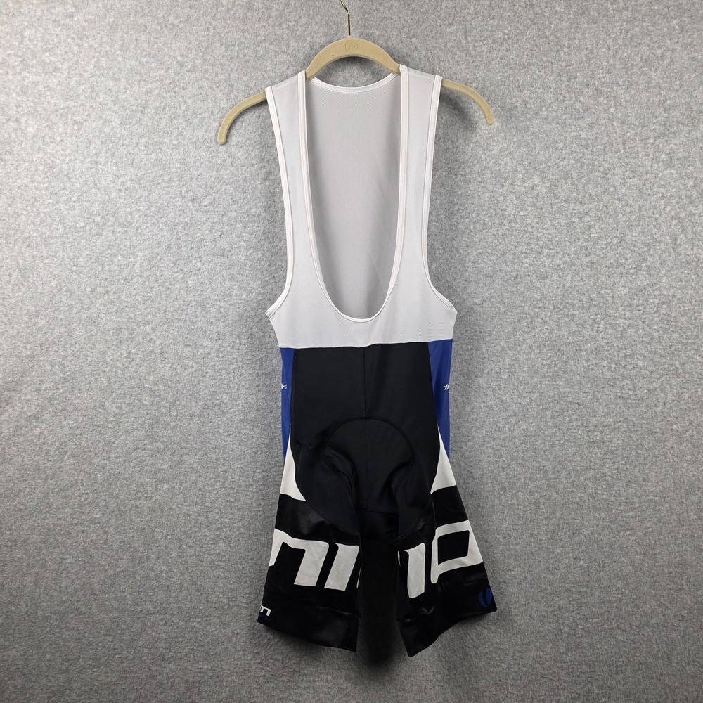 Hyperthreads Cycling Bib Shorts Mens Medium Black Blue Padded Bike Chamois Road